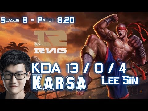 RNG Karsa LEE SIN vs TALIYAH Jungle - Patch 8.20 KR Ranked