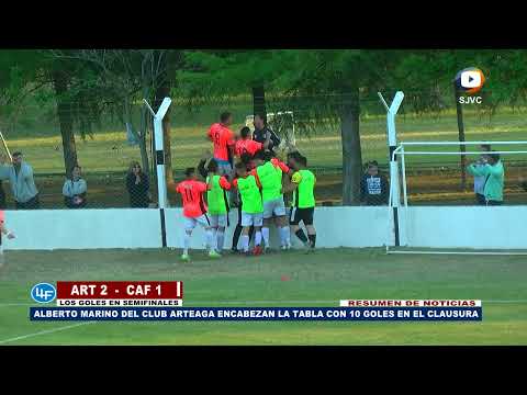 Goles Arteaga 2 vs Cafferatense 1 Semifinal Torneo Clausura
