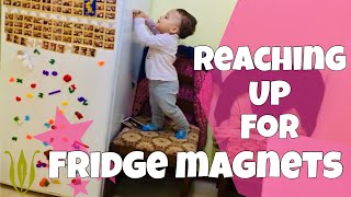 preview picture of video 'PLAYING WITH FRIDGE MAGNETS!'