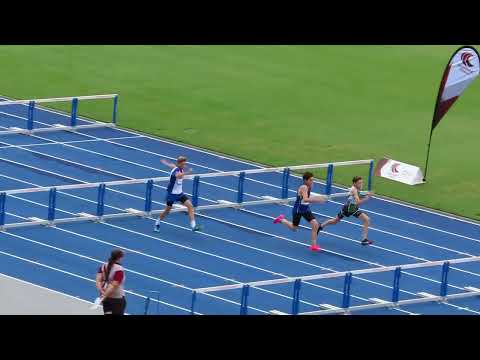 90m Hurdles U13 Boys Final, 2023 QLD Athletics Championships, QSAC 12 March 2023
