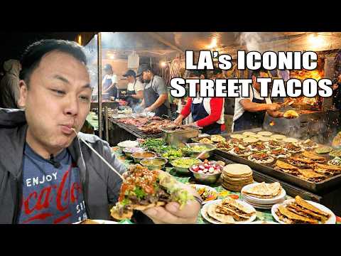 LA's Iconic $3 LATE NIGHT Street Tacos!  The Best Vampiros, Mulitas, and Tacos!