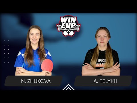 16:45 Nadiia Zhukova - Anastasiia Telykh West 4 WIN CUP 18.08.2024 | TableTennis WINCUP