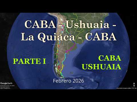 Travesía en Camioneta: CABA–Ushuaia–La Quiaca–CABA + Trekking / PRIMERA PARTE (CABA – USHUAIA)