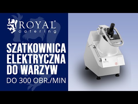 Video - Szatkownica elektryczna do warzyw - 205 mm