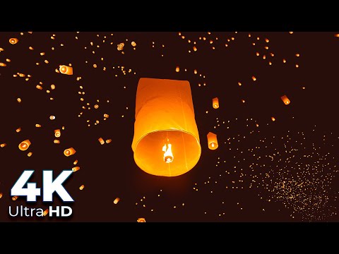 Amazing Lantern Festival in 4K Ultra HD - 4K Rise Lantern Festival - The Lights Fest - Earth Spirit