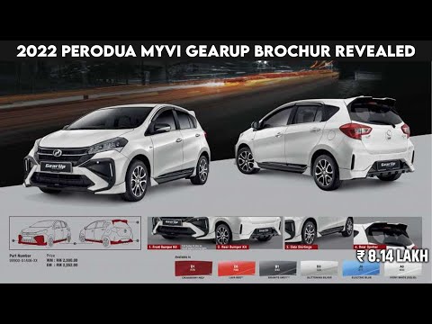 2022 Perodua Myvi GearUp Brochure Revealed Ahead Of Launch | Perodua Myvi Optional Accessories