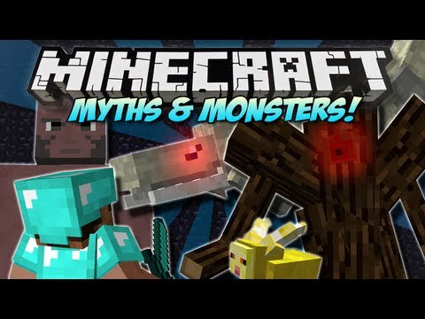DanTDM - Minecraft | MYTHS & MONSTERS! (NEW Bosses, Mobs & Weapons!) | Mod Showcase [1.4.7]