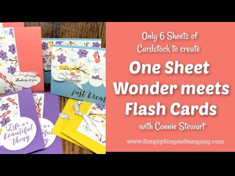 One Sheet Wonder meets Flash Cards! Video