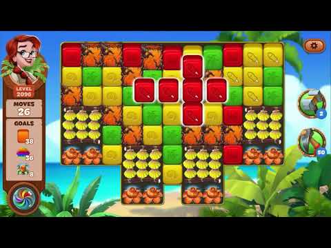 Lost Island Blast Adventure Level 2096 NO BOOSTERS - A S GAMING ✔️