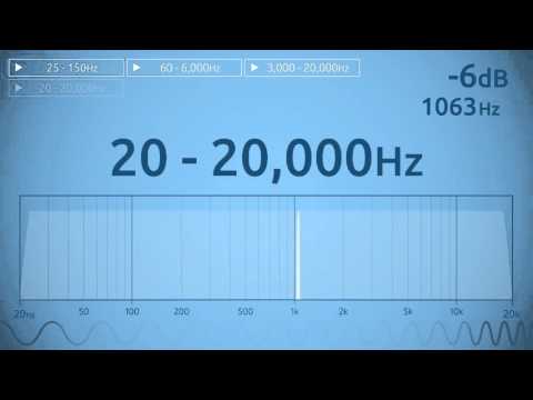 20 - 20,000 Hz Audio Sweep | Range of Human Hearing