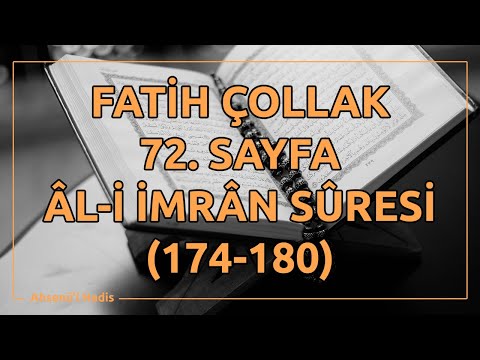 Fatih Çollak - 72.Sayfa - Âl-i İmrân Suresi (174-180)