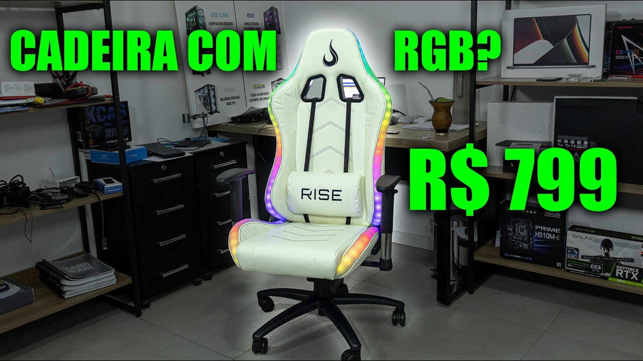 CADEIRA GAMER COM RGB POR 799 REAIS, PRESTA MESMO? RISE MODE Z6