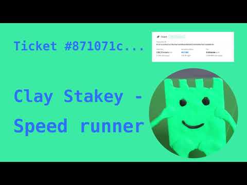 Clay Stakey, Speed Runner - Decred Ticket 871071c...