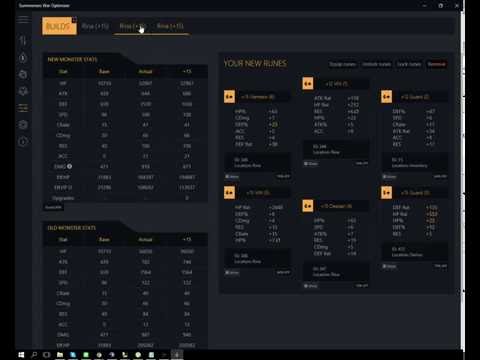 Summoners War - How to use the Rune Optimizer