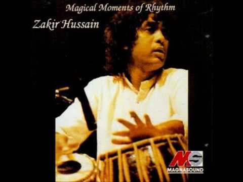 Teen Taal Solo- Zakir Hussain- Ustaad Sultan Khan Sarangi- (Magical Moments of Rhythm)