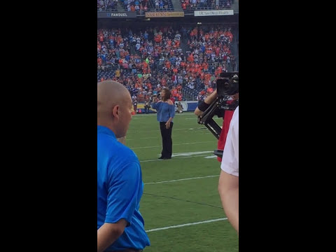 Anne Cochran Sings the National Anthem for Thursday Night Football - 10.13.16