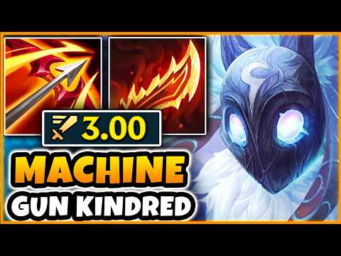 Kindred Jungle but I'm a Machine Gun that can 1V5... (3.00 ATTACK SPEED)