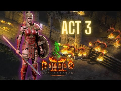 DIABLO 2 RESURRECTED Gameplay Walkthrough Amazon Act 3 - No Commentary