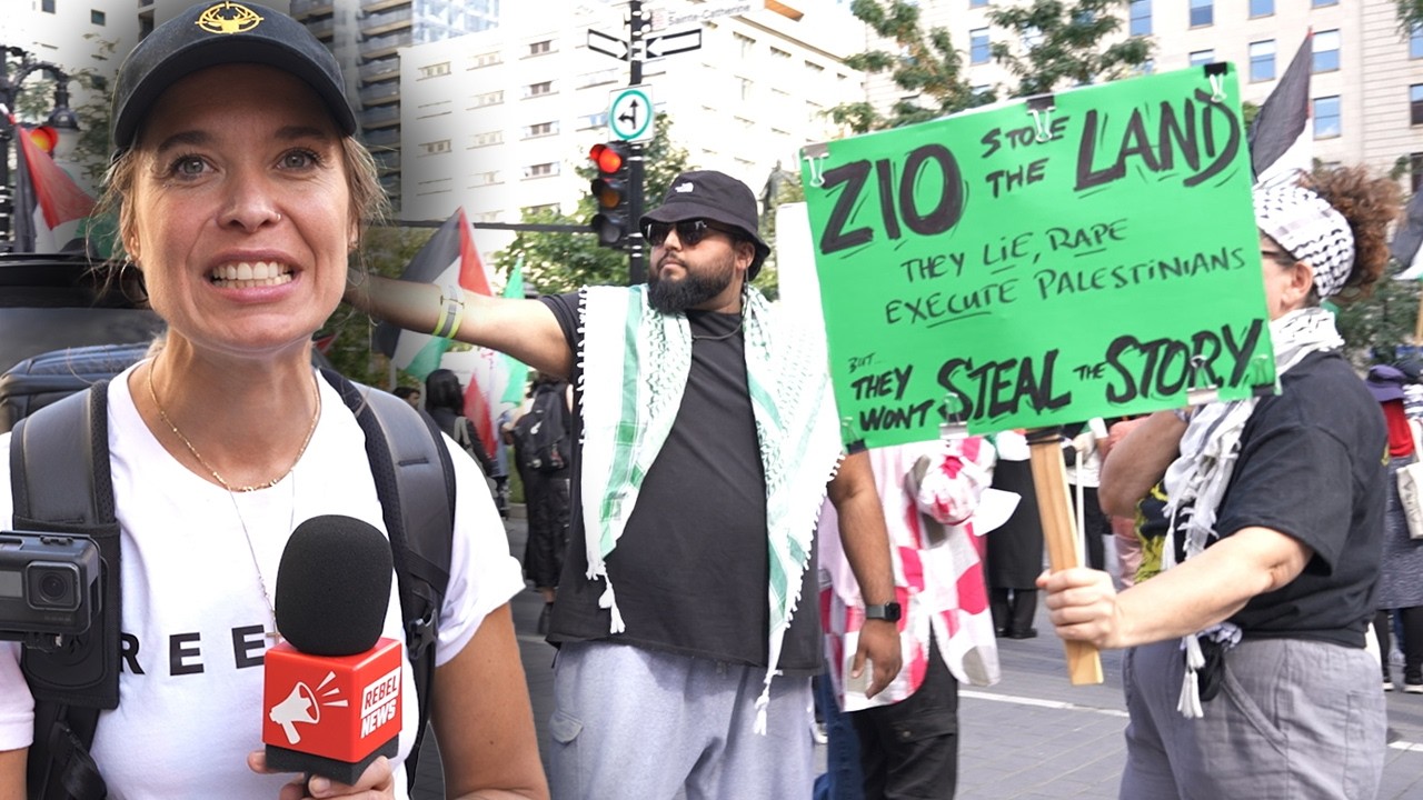 Things got ugly at the Pro-Hamas rally in Montreal