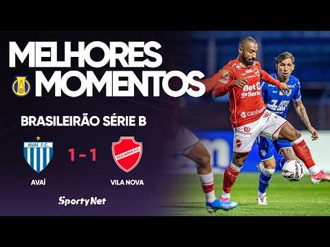 Gols e melhores lances de Avaí x Vila Nova-GO