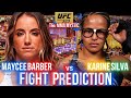 Maycee Barber Vs Karine Silva UFC 323 Predicton Barber S Power Vs Silva S Submissions