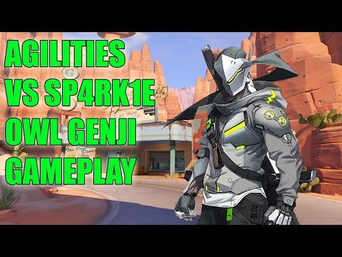 OWL GENJI GAMEPLAY - AGILITIES VS SP4RK1E TOP 500 OVERWATCH SEASON 23
