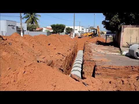 Serviços Drenagem da Av Olacyr de Moraes - Nova Olímpia-MT