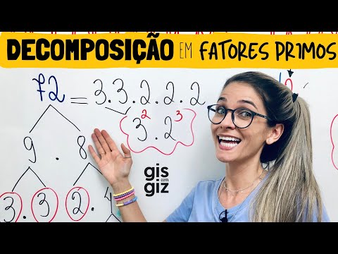 DECOMPOSIÇÃO de NÚMEROS em FATORES PRIMOS \Prof. Gis/ MATEMÁTICA