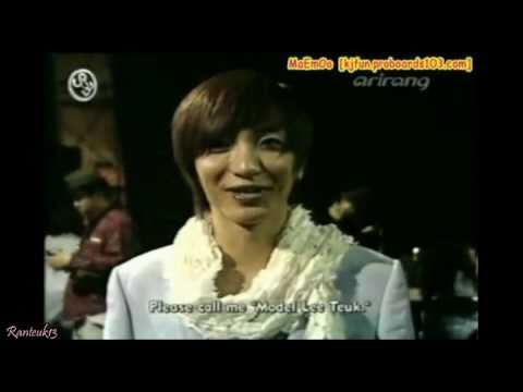(eng sub) leeteuk in a fashion show *model eeteuk and his air kiss*