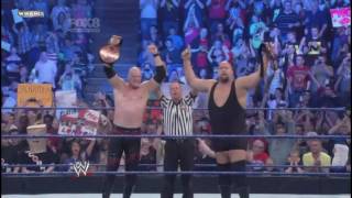 Kane & Big Show  vs  Justin Gabriel & Heath Slater (The Corre)(WWE Tag Team Championship)22-4-2011