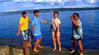 4 Hot People Surfing U.S.A