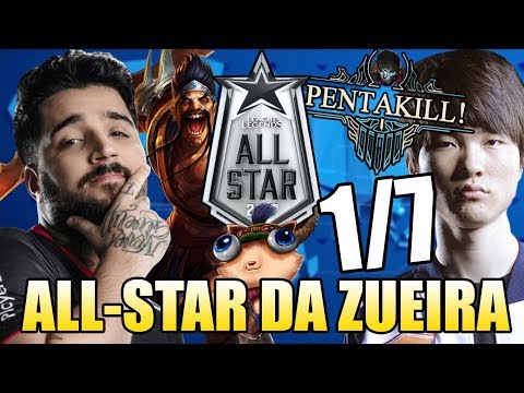 BRTT DE DRAVEN NO X1, FAKER FEEDANDO E PENTA DE JHIN | ALL-STAR DA ZUEIRA