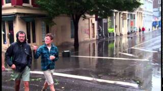 Hurricane Irene: Flooding West Broadway, Soho, NYC