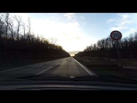 Bergen auf Rügen to Stralsund on the B96 during construction work (2017)