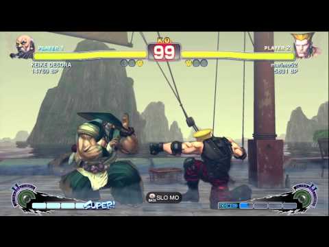 KEIKE DESORA [Gouken] vs marimo52 [Guile] SSF4 Japanese Online Ranked Matches - TRUE HIGH-DEF