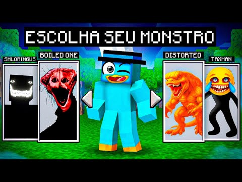 Minecraft, mas você pode ESCOLHER seu MONSTRO de TERROR!