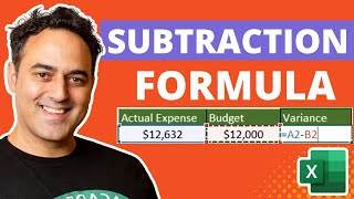 Create an Excel Subtraction Formula