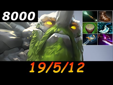 Dota 2 Tiny 8000 MMR 19/5/12 (Kills/Deaths/Assists) Ranked Full Gameplay