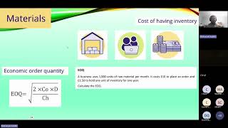 MATS - Materials and Labour - Management Accounting Techniques