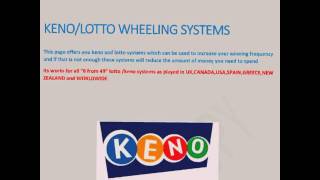 HOW TO WIN KENO!!!