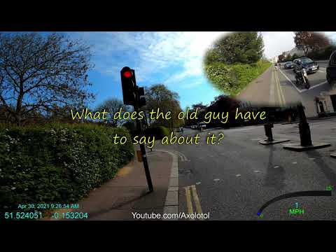 One London Cyclist in regents park running three red lights in a row while 10 others stop properly.