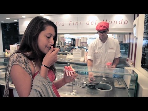 Ameba no exterior: Gelado Santini