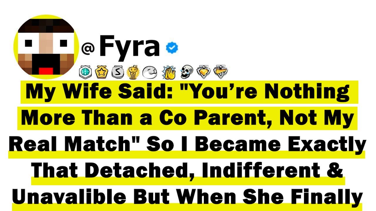 My Wife Said: "You’re Nothing More Than a Co Parent, Not My Real Match" So I Became Exactly That...