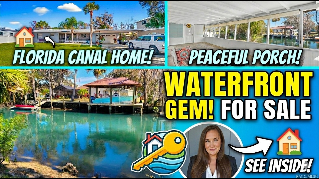 Cinematic tour: Crystal River Waterfront Home for Sale | Near Three Sisters Springs MLS#852358