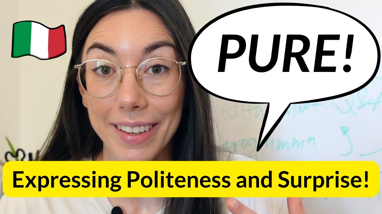 How to use Italian word "Pure" in daily conversation (Subtitles)