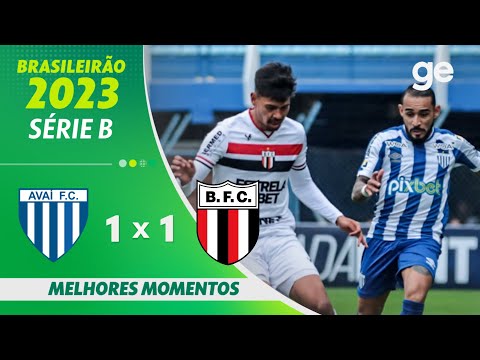 Gols e lances de Avaí x Botafogo