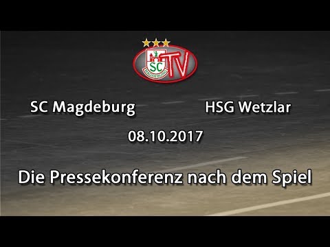 08.10.2017 Die PK nach dem Spiel SCM vs. HSG Wetzlar