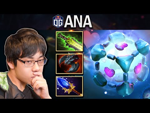 OG.ANA SMURF IO WITH AGHANIMS & E.BLADE - DOTA 2 7.28 GAMEPLAY