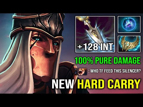 WTF +128 PERMA INT Super Carry Silencer 2 Hits Delete Everyone 100% Pure Damage Dota 2