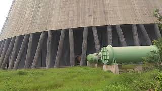 preview picture of video 'Cooling Tower 202 metres tall of Kalisindh Thermal Power Station in Jhalawar on 06.08.2018'